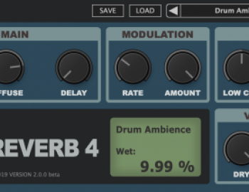 Togu Audio Line updates TAL-Reverb-4 effect plugin (FREE)