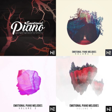 Helion Emotional Emotional Piano Melodies Bundle (Vols 1-4)