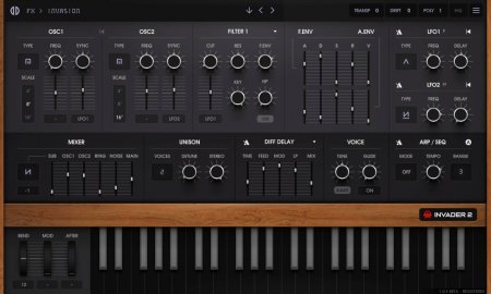 E-Phonic updates Invader 2 software synthesizer instrument to v1.0.8