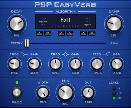 PSPaudioware PSP EasyVerb v2.0.0